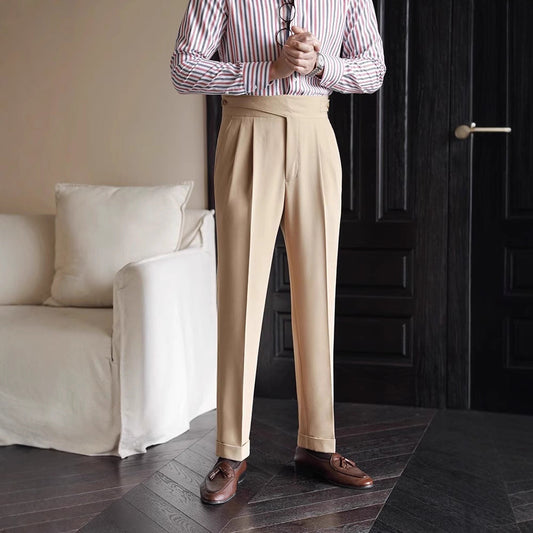 Herren Business-Hosen mit geradem Bein | Ideal für Frühling und Herbst