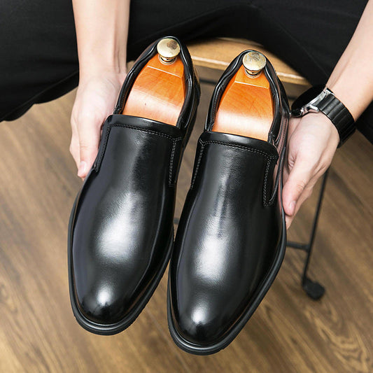 Herren Leder Slip-On Business Schuhe mit Rutschfester Gummisohle | Ideal für Alle Jahreszeiten