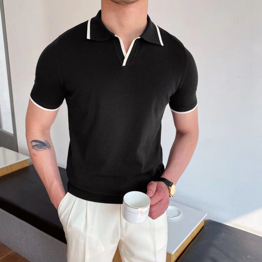Gestreiftes Slim Fit Polo-Shirt Ideal für den Sommer