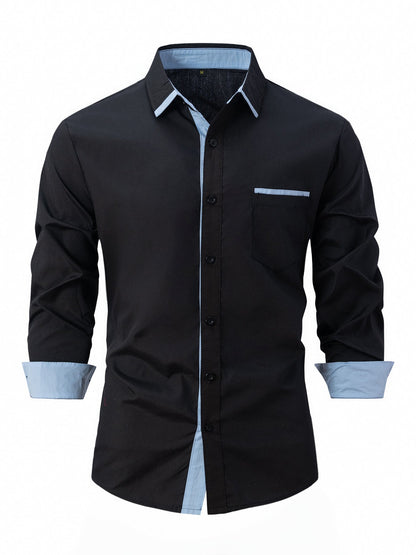 Baumwollhemd mit Streifen und Slim Fit | Ideal für Frühling und Herbst