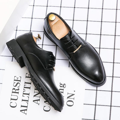 Herren Business Lederschuhe mit Rundem Zeh und Rutschfester Sohle | Ideal für alle Jahreszeiten