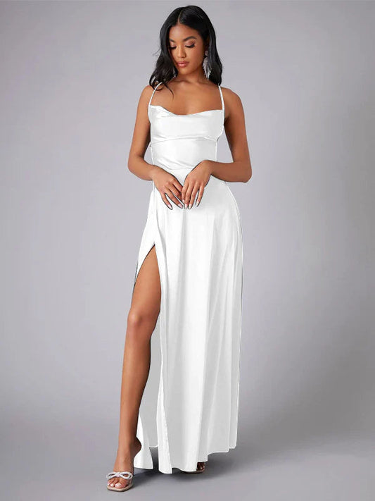 Fließendes Maxikleid mit Offenem Rücken | Ideal für Frühling und Sommer