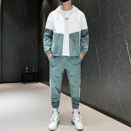 Zwei-teiliger Kapuzen-Cardigan Tracksuit | Ideal für Alle Jahreszeiten