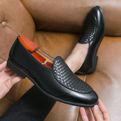 Herren Leichte Leder Slipper mit Spitzem Zehenbereich und Slip-On Design | Ideal für Alle Jahreszeiten