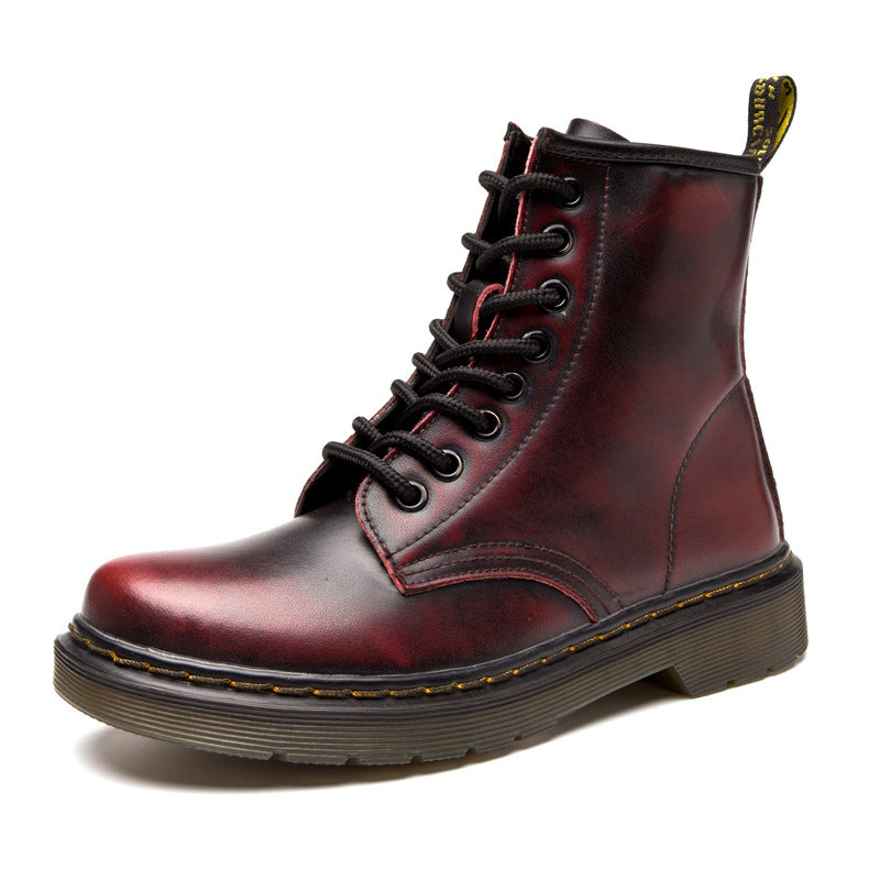 Leder Martin Stiefel mit Strapazierfähiger Sohle | Ideal für Herbst und Winter