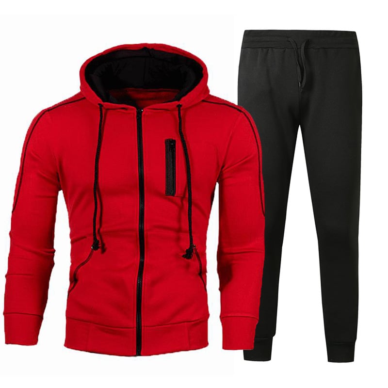 Herren Kapuzen-Cardigan-Jacke mit Langarm | Ideal für Frühling und Herbst