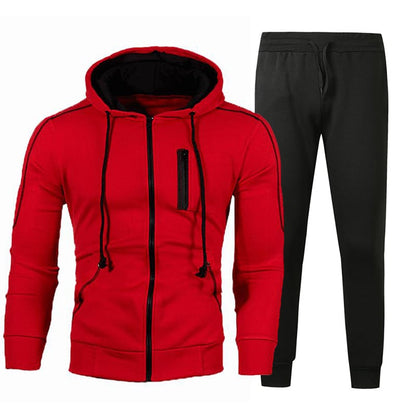 Herren Kapuzen-Cardigan-Jacke mit Langarm | Ideal für Frühling und Herbst