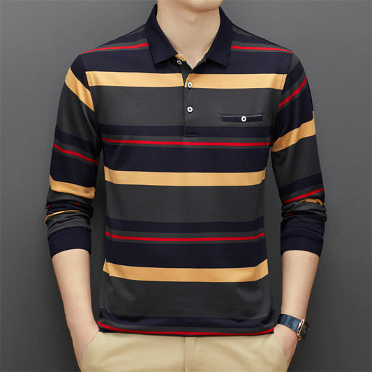 Gestreiftes Poloshirt mit Kragen Kurzarm | Ideal für den Sommer
