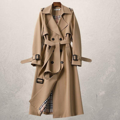 Damen-Mantel in Mittellänge mit Gürtel in der Taille | Ideal für den Herbst