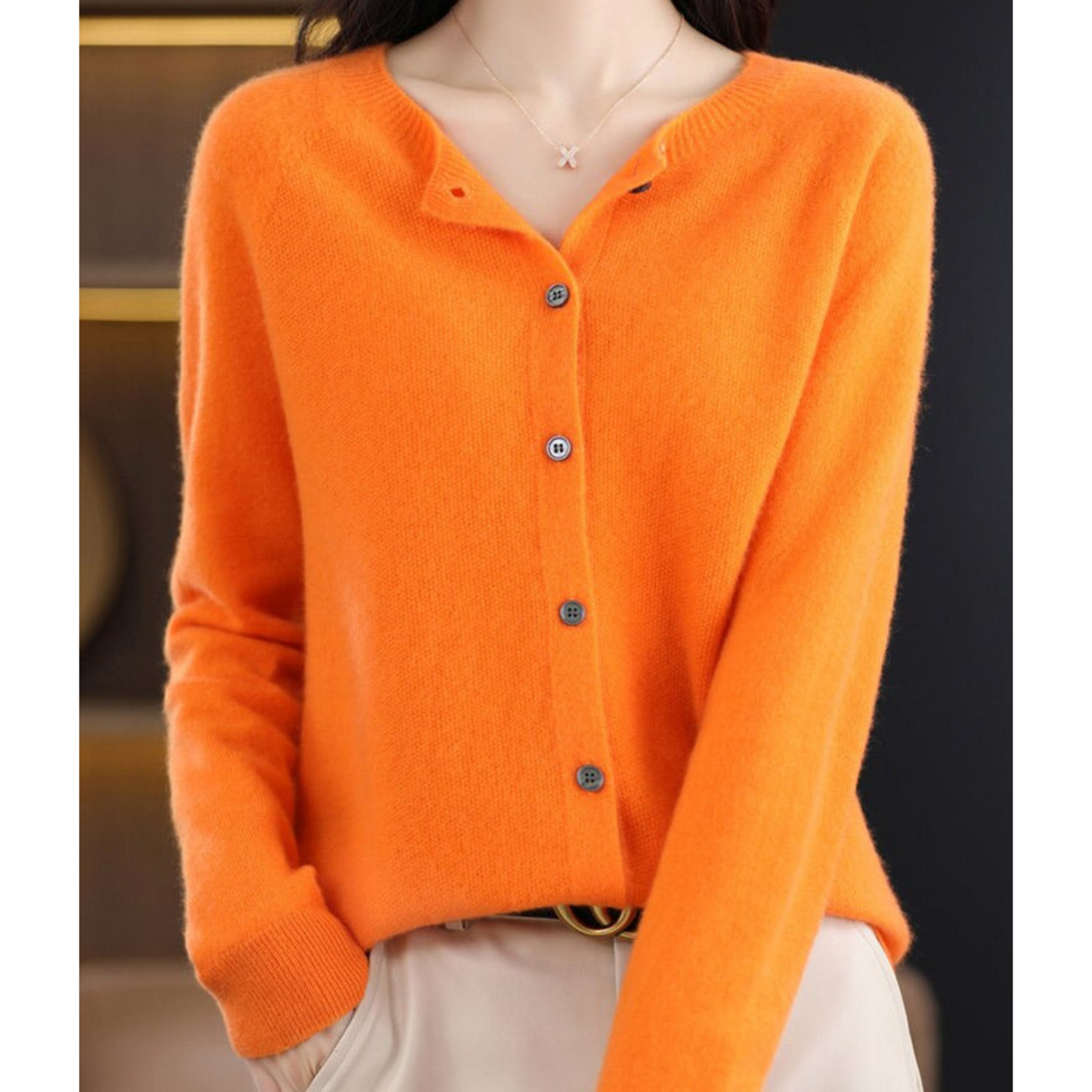 Weicher Strick O-Hals Cardigan | Ideal für Herbst und Winter