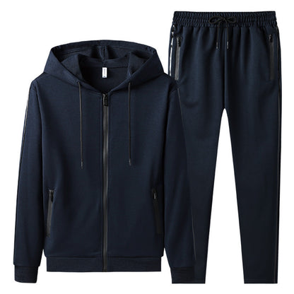 Zweiteiliges Herren-Kapuzen-Cardigan-Set Ideal für Alle Jahreszeiten