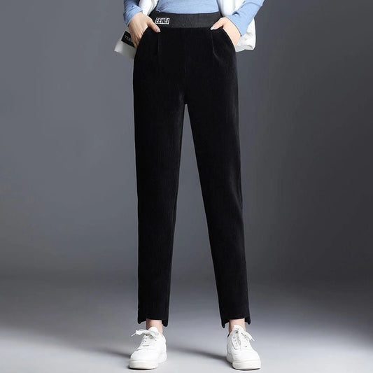 Cord Haremhose mit Neun-Punkte-Länge | Ideal für Herbst und Winter