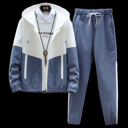 Herren Kapuzen-Trainingsanzug Ideal für den Herbst