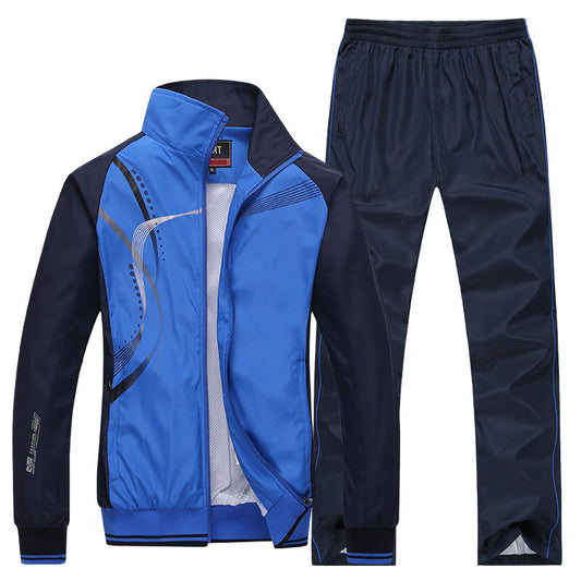 Langärmliges College-Stil Zwei-Teile Set | Ideal für Frühling und Herbst