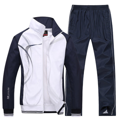 Langärmliges College-Stil Zwei-Teile Set | Ideal für Frühling und Herbst
