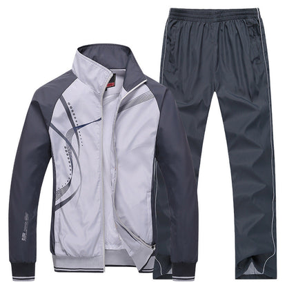Langärmliges College-Stil Zwei-Teile Set | Ideal für Frühling und Herbst