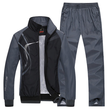 Langärmliges College-Stil Zwei-Teile Set | Ideal für Frühling und Herbst