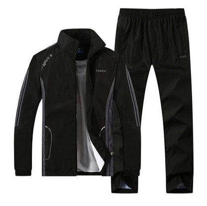 Langärmliges College-Stil Zwei-Teile Set | Ideal für Frühling und Herbst