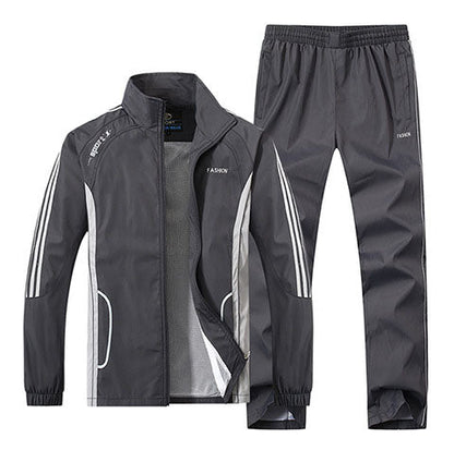 Langärmliges College-Stil Zwei-Teile Set | Ideal für Frühling und Herbst