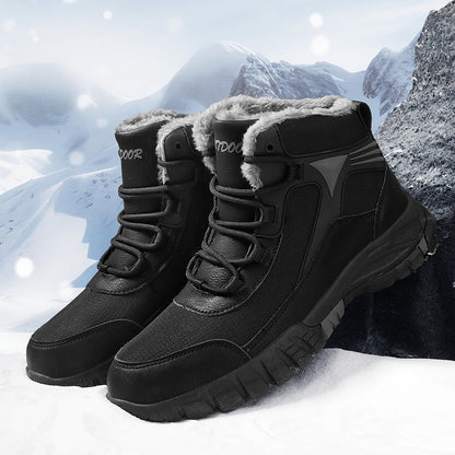 Herren Wasserdichte High-Top Winterstiefel mit Isolierung | Ideal für den Winter