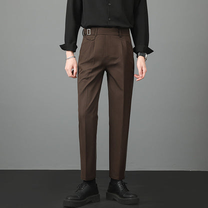 Herren Slim Fit Gerade Anzughose | Ideal für den Herbst
