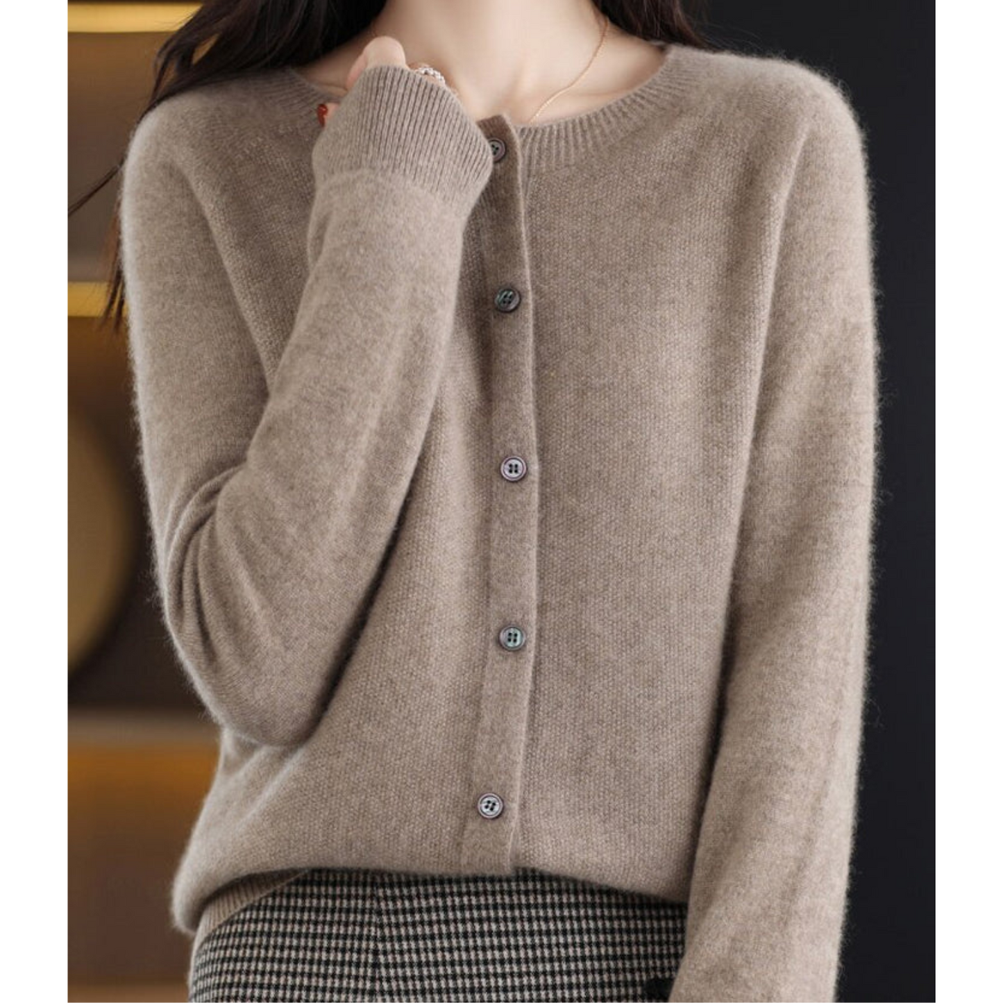 Weicher Strick O-Hals Cardigan | Ideal für Herbst und Winter