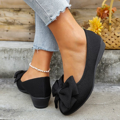 Slip-On Loafer mit Schleife und Rundkappe | Ideal für alle Jahreszeiten