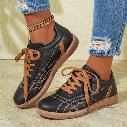 Schnürsneaker mit dicker Sohle und Rundkappe | Ideal für alle Jahreszeiten