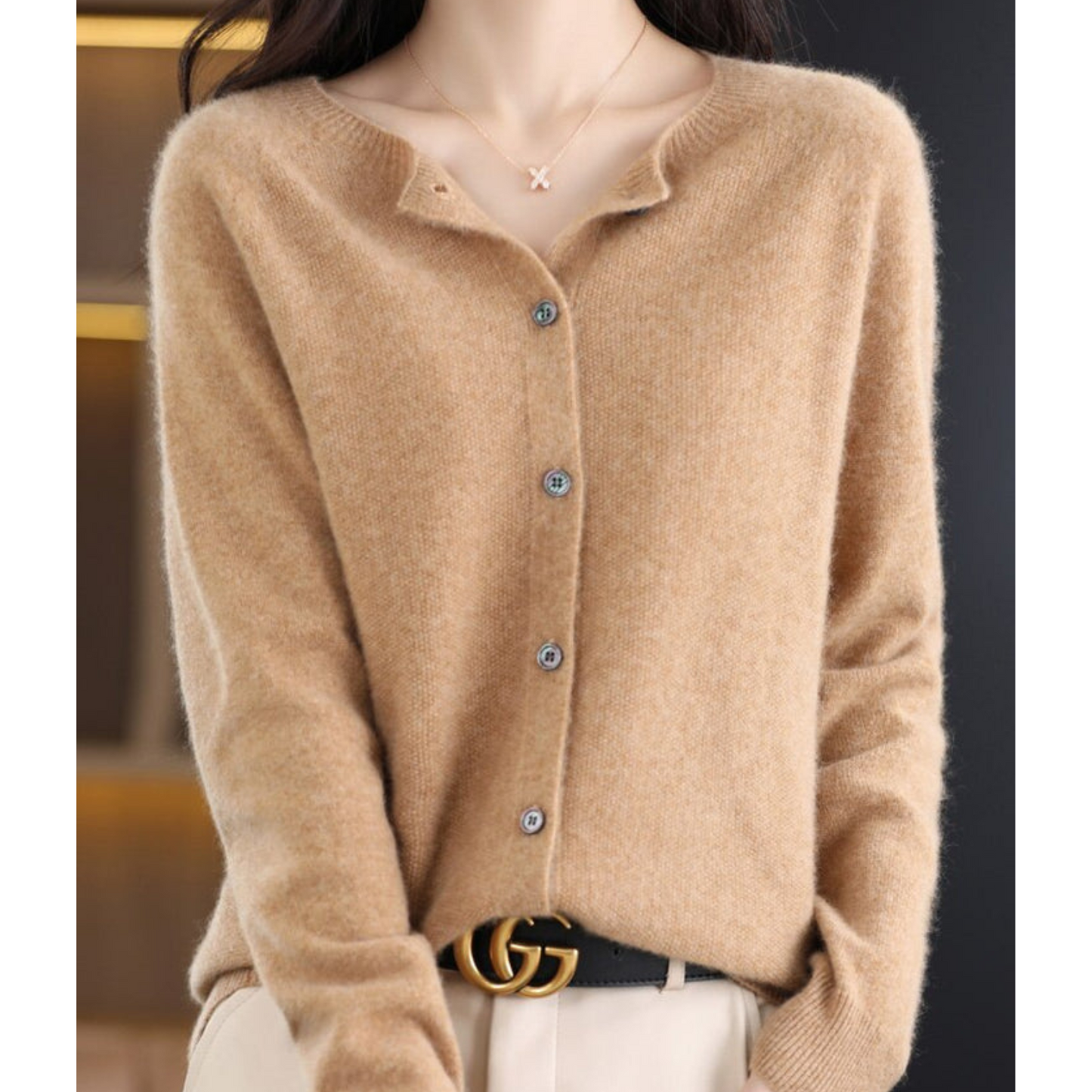 Weicher Strick O-Hals Cardigan | Ideal für Herbst und Winter