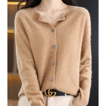 Weicher Strick O-Hals Cardigan | Ideal für Herbst und Winter