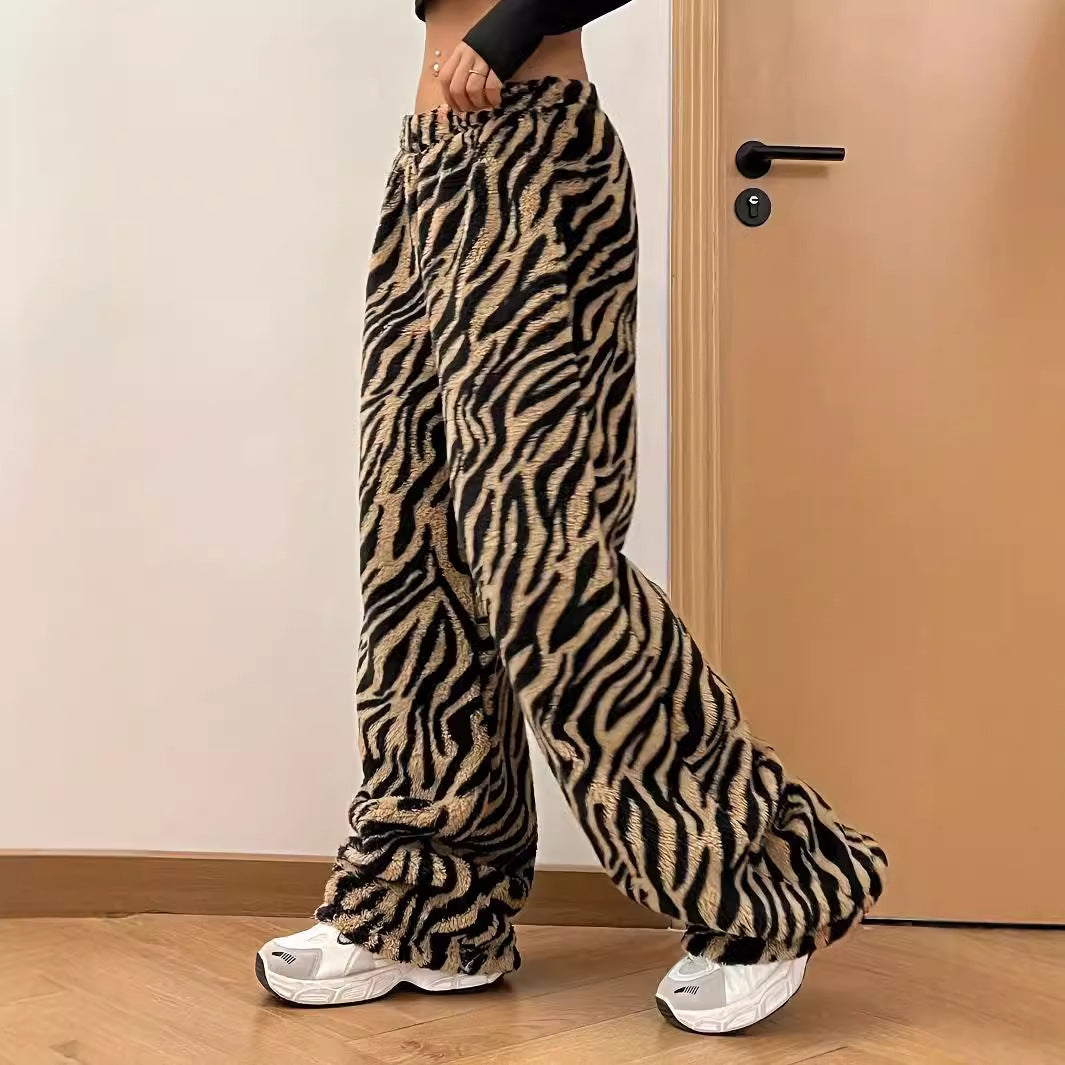 Leopard-Print Weite-Hosen | Ideal für Frühling und Sommer