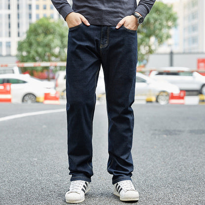 Plus-Size Herren Lose Gerade Bein Mit Mittlerer Taille Jeans I Ideal für Alle Jahreszeiten