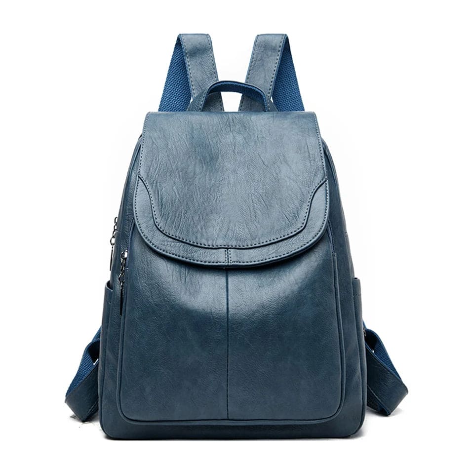 Anti-Diebstahl Kunstleder Rucksack mit RFID-Schutz und Versteckten Reißverschlüssen | Ideal für Frühling und Herbst