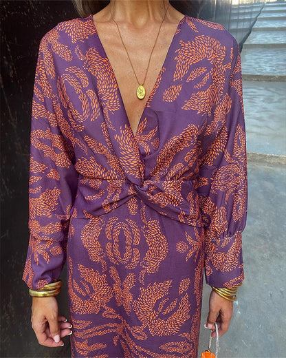 Elegantes Langes Kleid mit Maßgeschneidertem Schnitt | Ideal für Frühling und Herbst