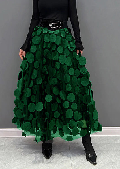 Tüllrock mit Polka-Dot-Muster und elastischem Bund | Ideal für Frühling und Herbst