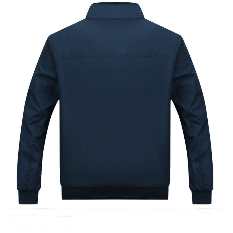 Herren Stehkragen-Reißverschlussjacke | Ideal für Frühling und Herbst