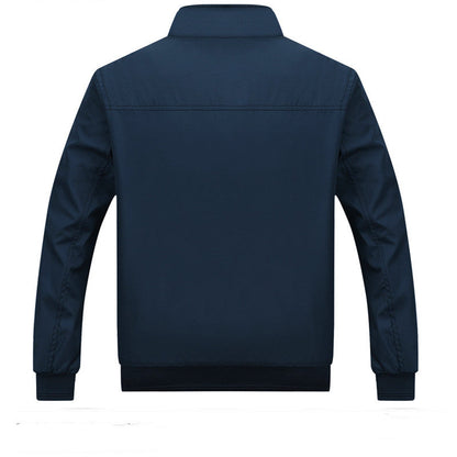 Herren Stehkragen-Reißverschlussjacke | Ideal für Frühling und Herbst