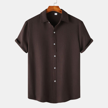Herren Kurzarm Baumwollmischung-Shirt Ideal für Sommer