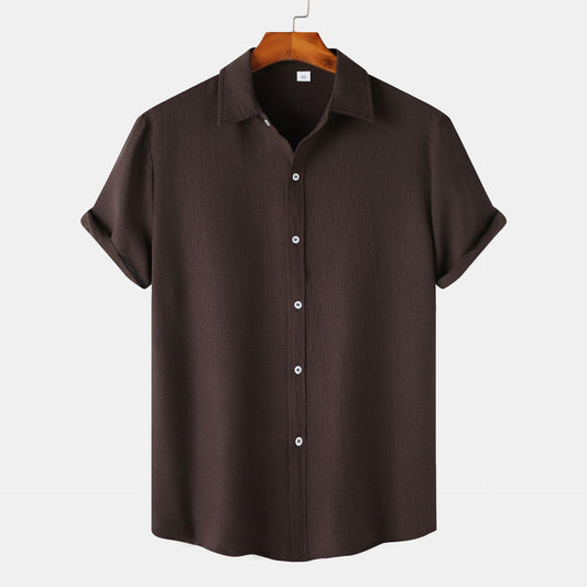 Herren Kurzarm Baumwollmischung-Shirt Ideal für Sommer