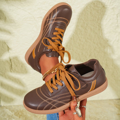 Schnürsneaker mit dicker Sohle und Rundkappe | Ideal für alle Jahreszeiten