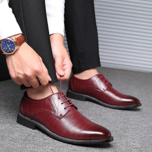 Herrenschuhe aus Kunstleder in Übergrößen mit Gummisohle | Ideal für alle Jahreszeiten