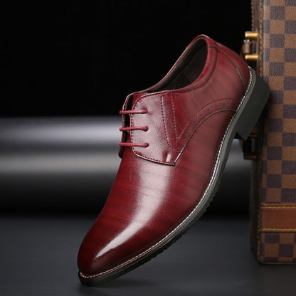 Herrenschuhe aus Kunstleder in Übergrößen mit Gummisohle | Ideal für alle Jahreszeiten