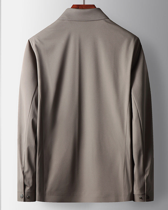 Herren Langarm-Polyesterjacke | Ideal für Frühling und Herbst