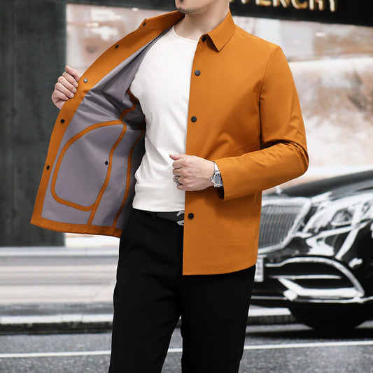 Herren Nahtlose Slim-Fit Jacke mit Verdicktem Design | Ideal für Frühling und Herbst
