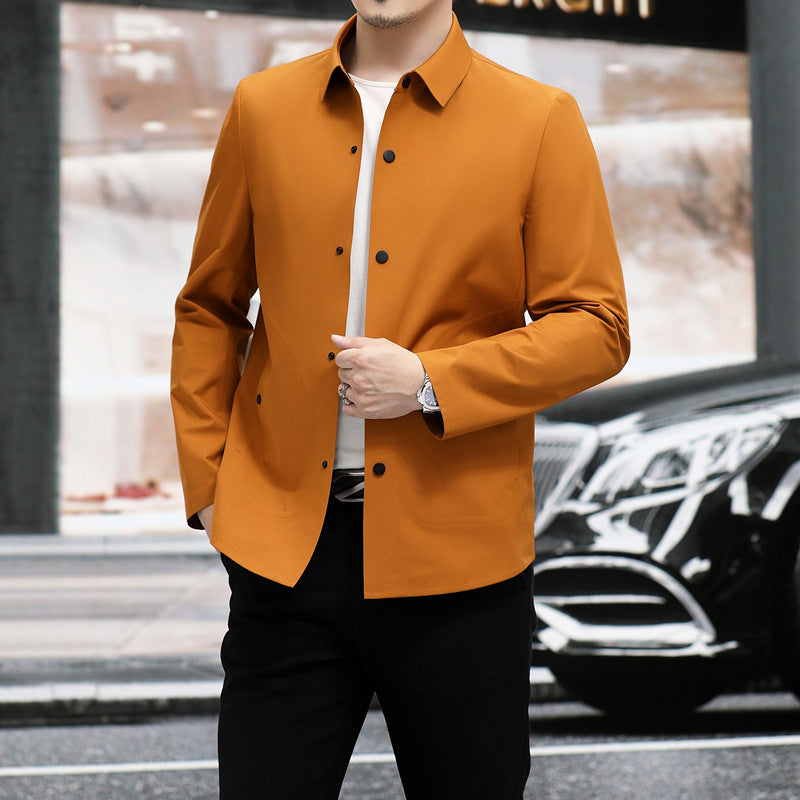 Herren Nahtlose Slim-Fit Jacke mit Verdicktem Design | Ideal für Frühling und Herbst