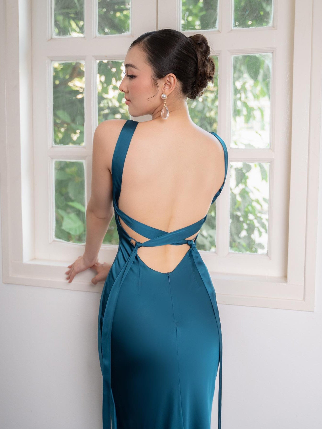 Rückenfreies Maxikleid mit Trägern | Ideal für Frühling und Sommer
