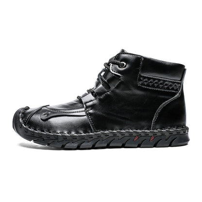 Dicksohlige Cow Split Leder Werkzeugstiefel | Ideal für Herbst und Winter