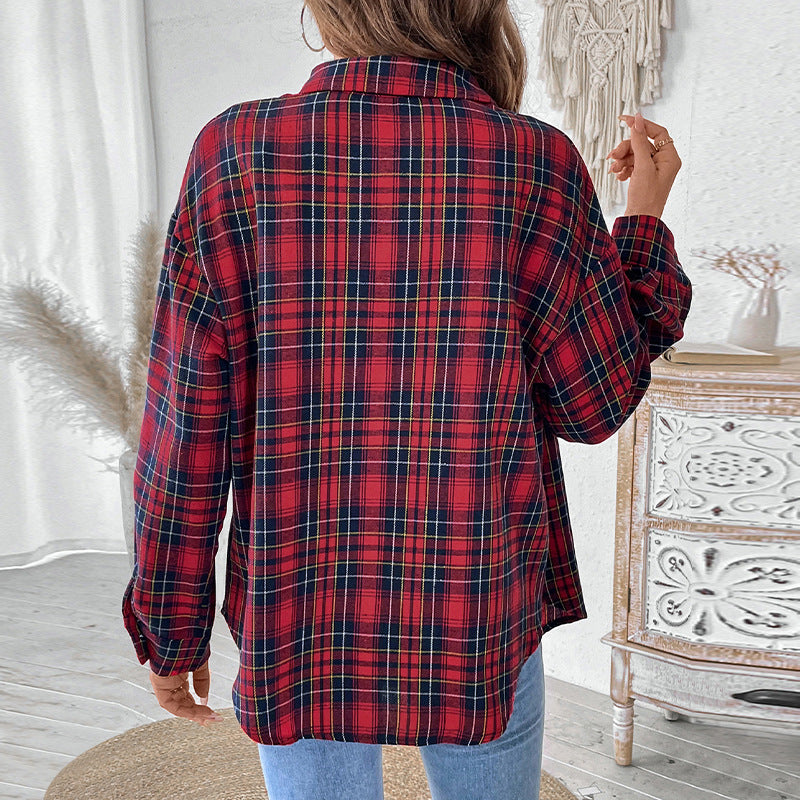 Langärmliges Karohemd mit Reverskragen als Jacke | Ideal für Herbst und Winter