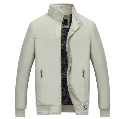 Herren Stehkragen-Reißverschlussjacke | Ideal für Frühling und Herbst