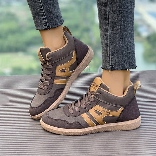 Weiche Sohle Atmungsaktive Skate-Schuhe mit PU-Obermaterial & Gummisohle | Ideal für Frühling, Sommer & Herbst